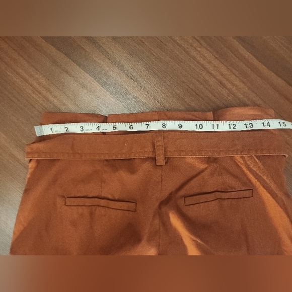 Prolouge paper bag Women's rust Orange Trousers size 8 NWOT - Picture 7 of 8